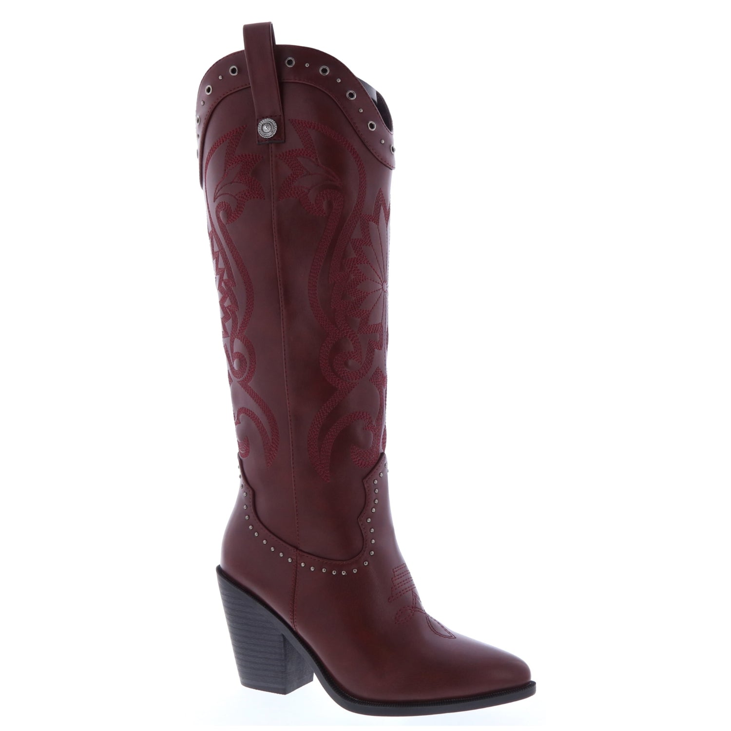 EMY COWGIRL BOOTS - WINE